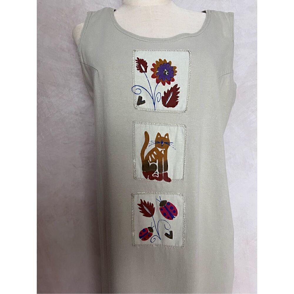 Vintage Plus Size Jumper Cat Themed - Picture 2 of 6